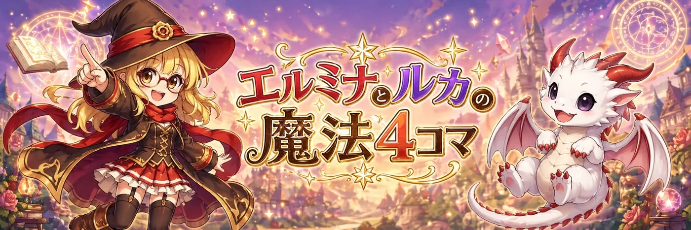 エルミナ&ルカの魔法4コマ